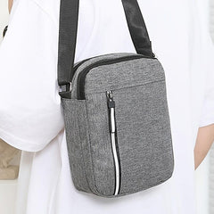 Men's Oxford Shoulder Bag Crossbody Briefcase Canvas Backpack