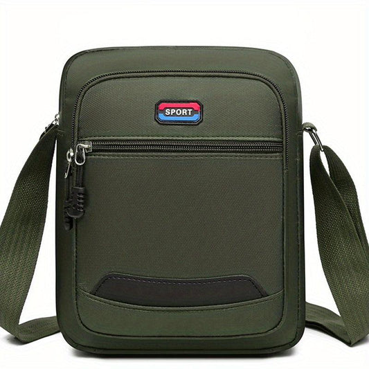 Men's Casual Crossbody Bag Waterproof Handbag Large Capacity Shoulder Bag