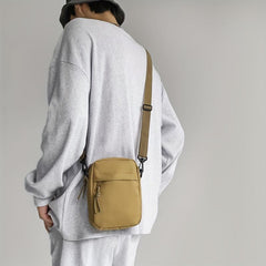 Men's Small Square Crossbody Bag Casual Shoulder Bag