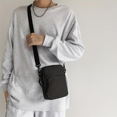 Men's Small Square Crossbody Bag Casual Shoulder Bag