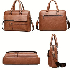 Retro Men's Shoulder Bag Briefcase Business Computer Messenger Bag