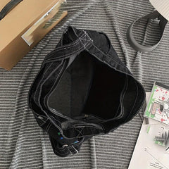 Y2K Denim Hobo Crossbody Bag For Men