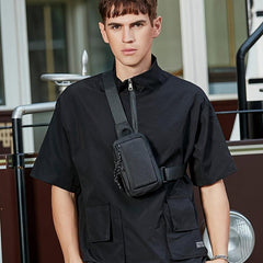 Men's Small Sling Lightweight Crossbody Bag For Travel And Hiking