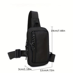 Men's Casual Shoulder Bag Travel Chest Bag Phone Bag