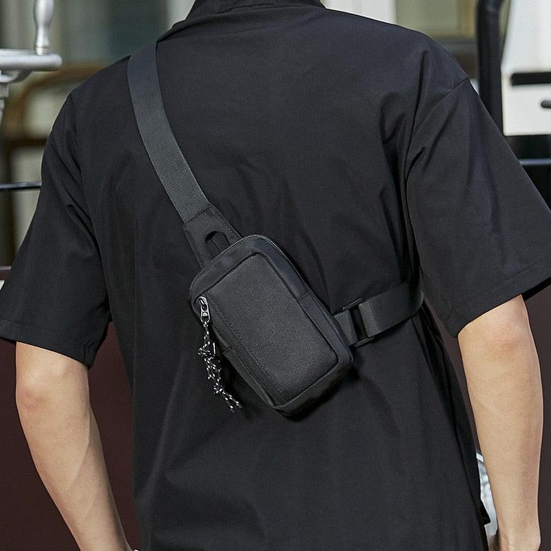 Men's Casual Shoulder Bag Travel Chest Bag Phone Bag