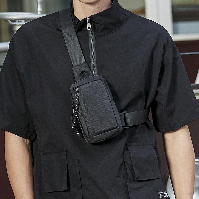 Men's Casual Shoulder Bag Travel Chest Bag Phone Bag