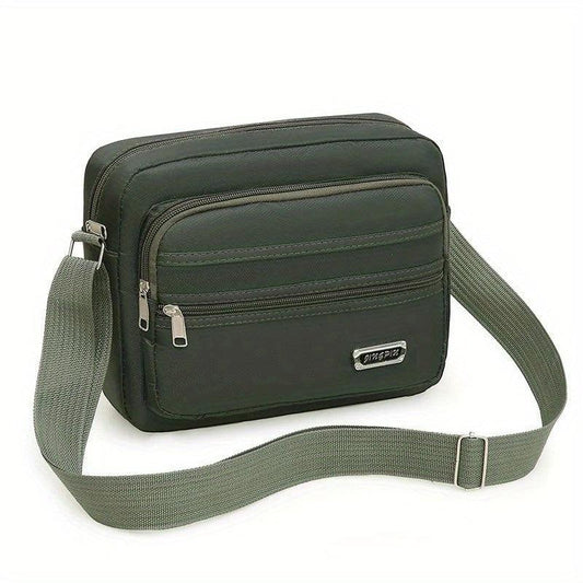 Men's Large Capacity Messenger Bag Nylon Small Backpack Square Bag