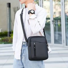 Men's Large Capacity Waterproof Shoulder Bag for Travel Business