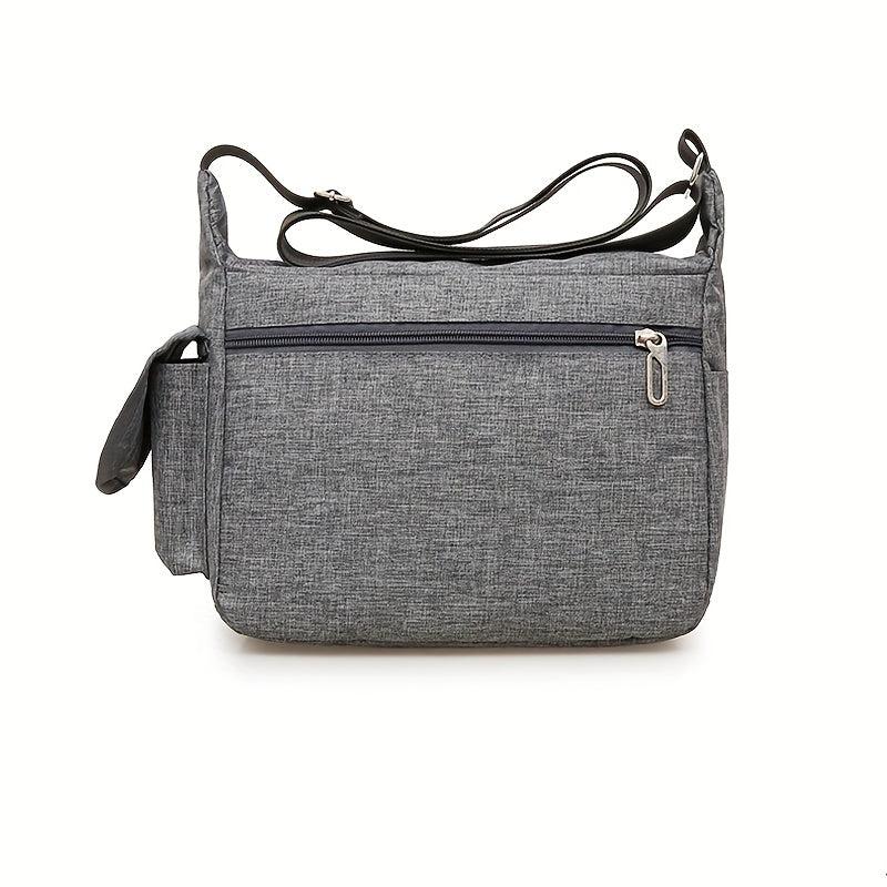 Men's Waterproof Crossbody Bag Canvas Chest Bag Multifunctional Shoulder Bag
