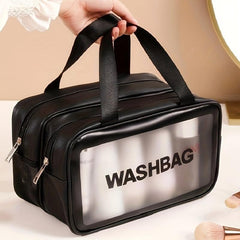 Frosted PVC Dry Wet Separation Toiletry Bag