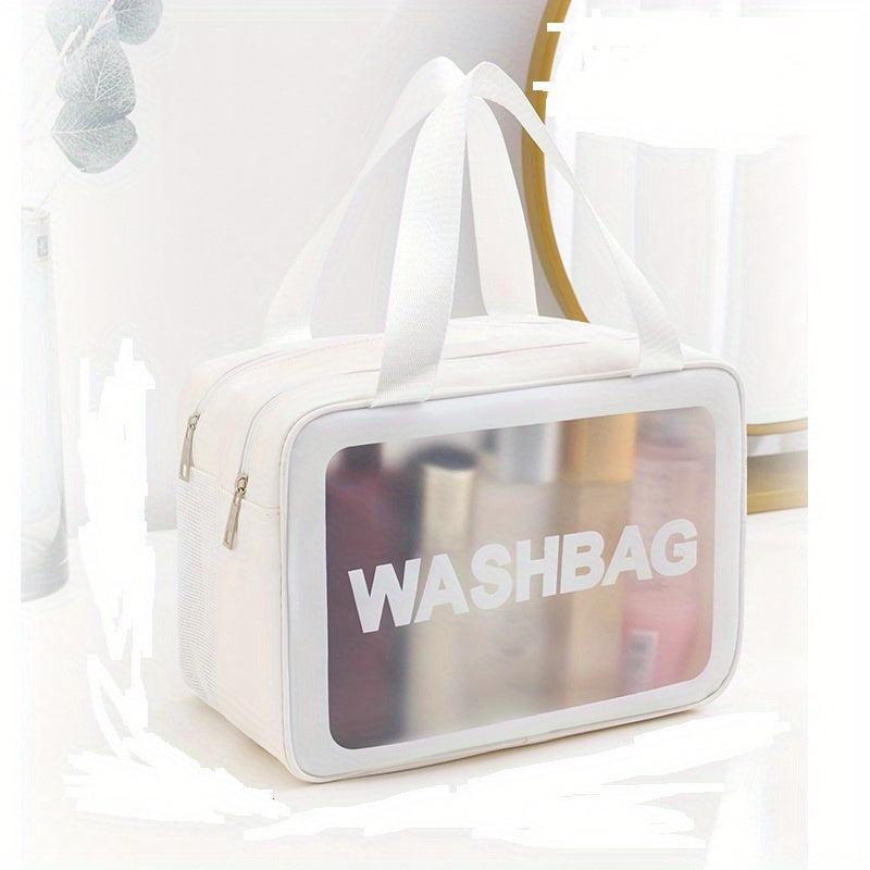 Frosted PVC Dry Wet Separation Toiletry Bag