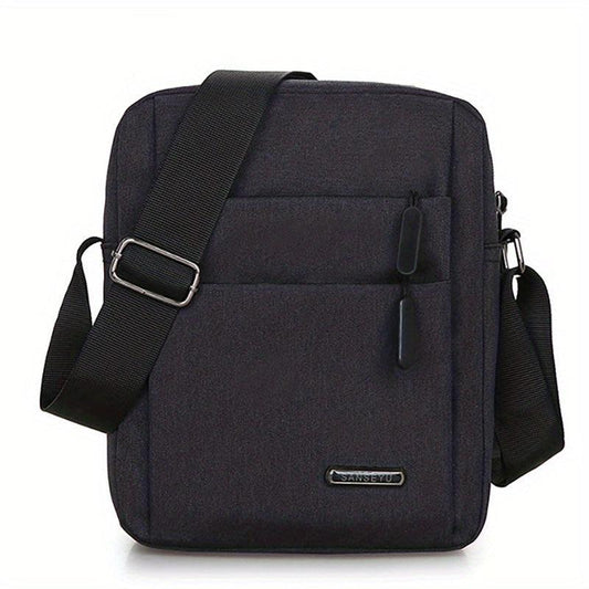 Men's Casual Crossbody Bag Vertical Shoulder Bag Lightweight Messenger Bag