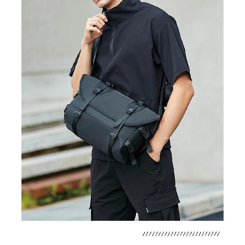 Men's Casual Crossbody Bag Functional Messenger Bag