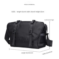 Men's Casual Crossbody Bag Functional Messenger Bag