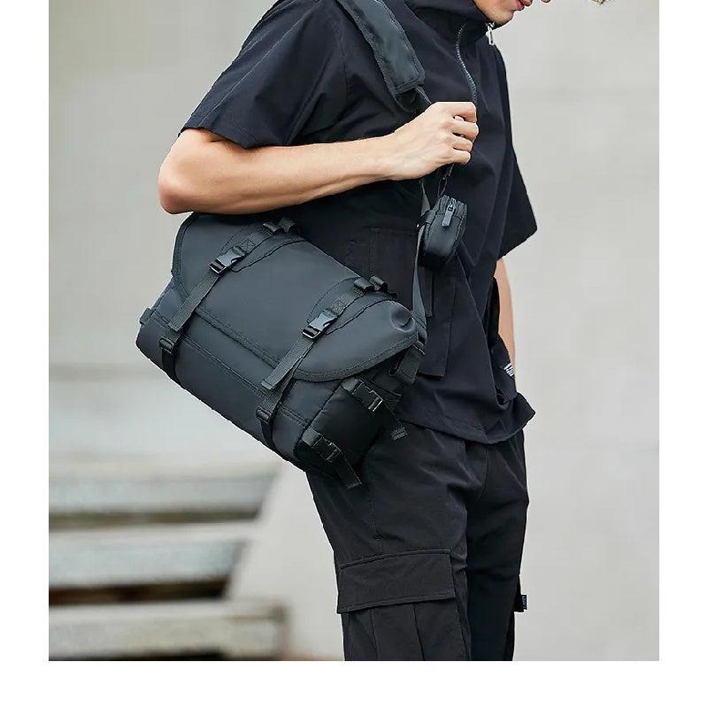 Men's Casual Crossbody Bag Functional Messenger Bag