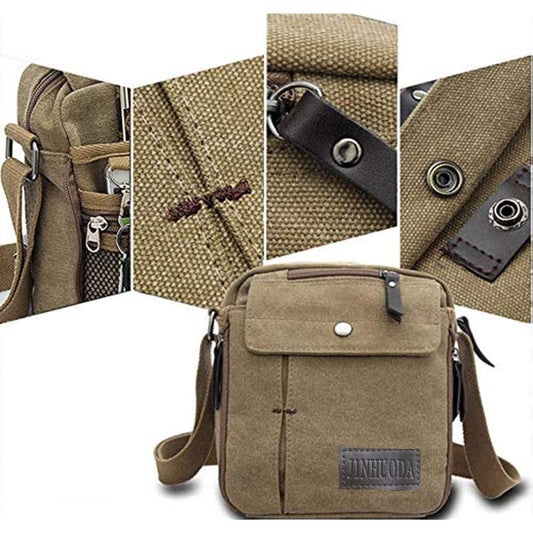Casual Vintage Canvas Backpack Travel Bag Bucket Bag Duffel