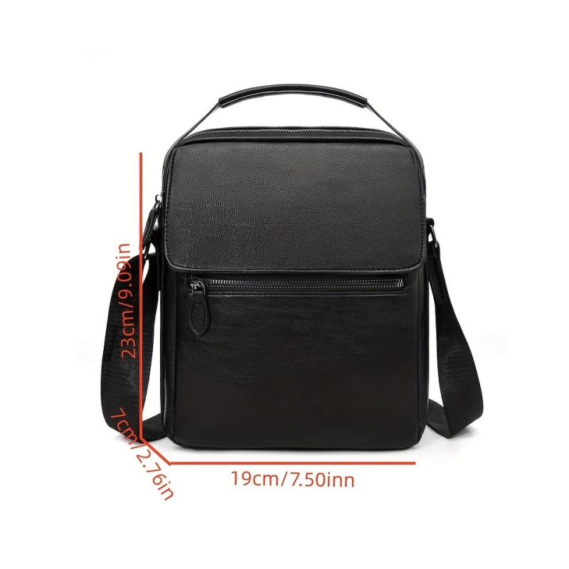 Men's Leather Crossbody Bag Business Bag Handbag