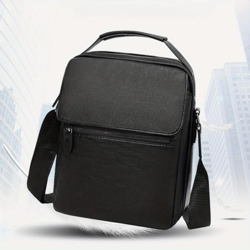 Men's Leather Crossbody Bag Business Bag Handbag