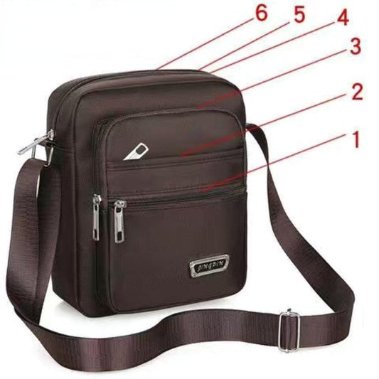 Men's Business Waterproof Oxford Cloth Crossbody Bag