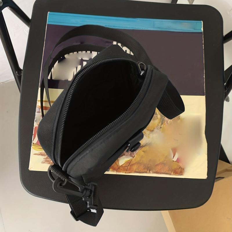 Men's Nylon Mini Crossbody Bag Waterproof Shoulder Bag Phone Pouch