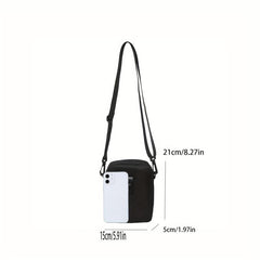 Men's Nylon Mini Crossbody Bag Waterproof Shoulder Bag Phone Pouch