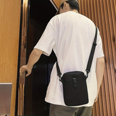 Men's Nylon Mini Crossbody Bag Waterproof Shoulder Bag Phone Pouch