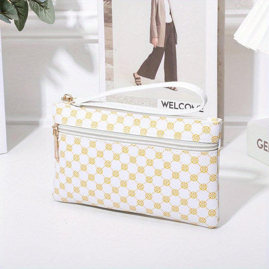 Vintage Pattern Long Wallet Zipper Coin Purse Classic Purse