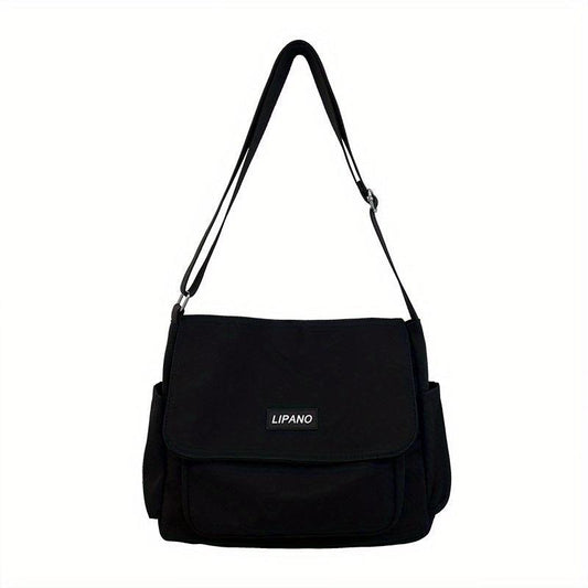 Men's Nylon Shoulder Bag Large Capacity Crossbody Bag for Sports Travel
