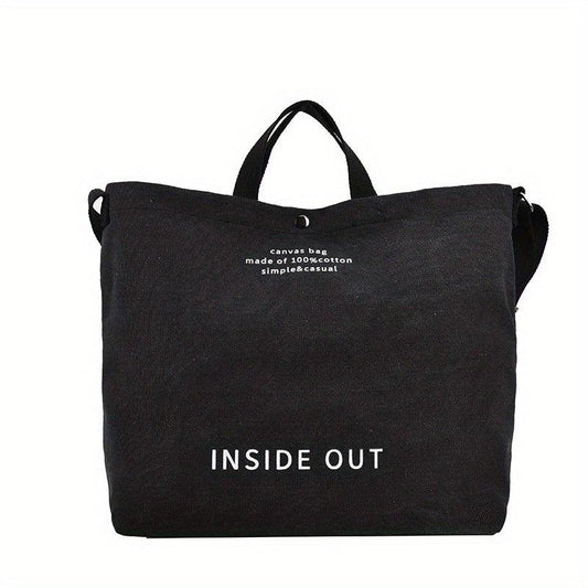 Canvas Tote Handbag Crossbody Top Handle Bag