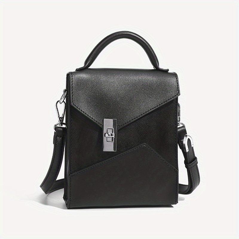 Men's Japanese Retro Crossbody Bag Work PU Messenger Bag