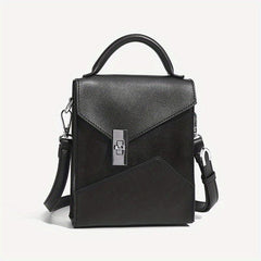 Men's Japanese Retro Crossbody Bag Work PU Messenger Bag