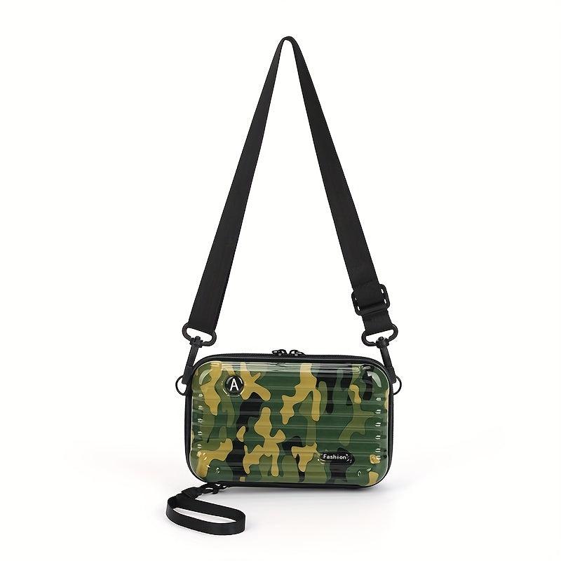 Camouflage ABS Hard Shell Crossbody Shoulder Bag