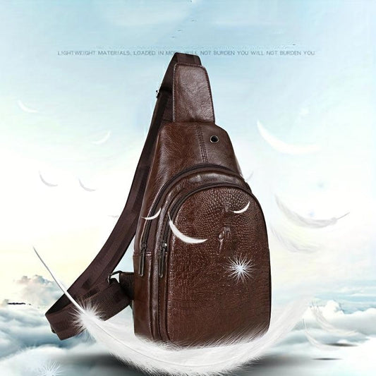 Crocodile Pattern Waterproof Waist Bag for Travel