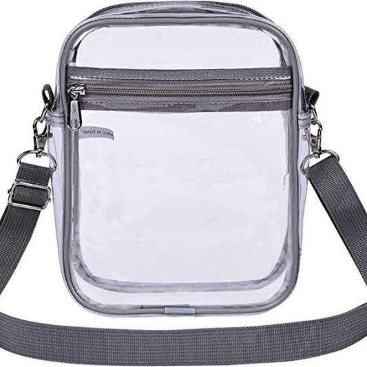 Transparent PVC Diagonal Shoulder Bag Waterproof Beach Coin Storage