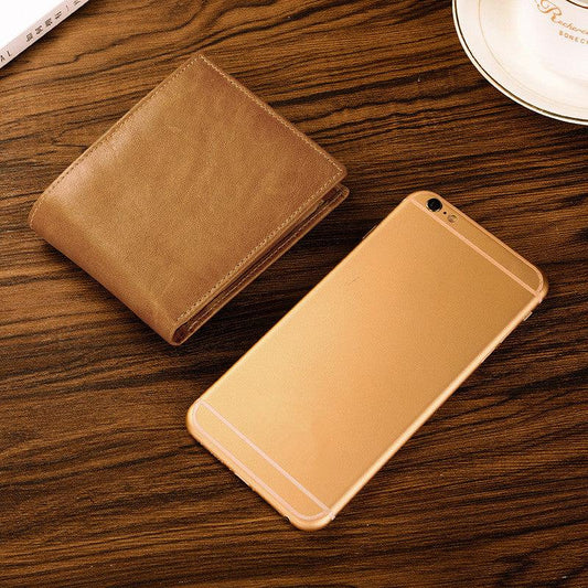 Men's RFID-Blocking Vintage Leather Wallet