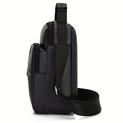 Soft Leather Men's Shoulder Bag Small Backpack for Daily Commuting