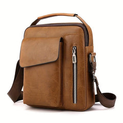 Men's PU Leather Shoulder Bag Casual Crossbody