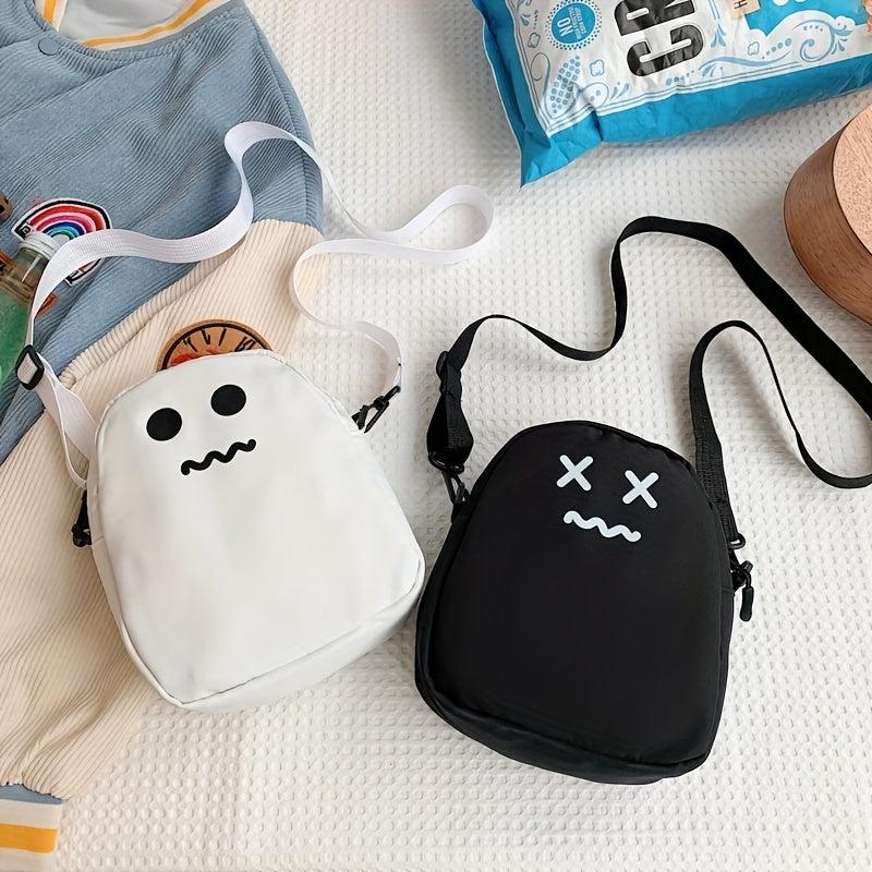 Funny Expressions Mini Crossbody Bag Messenger Wallet for School Work Travel