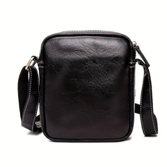Vintage Men's PU Leather Shoulder Bag Crossbody Vertical Bag
