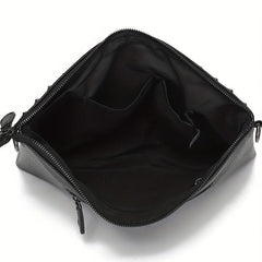 Men's Large Clutch Handbag Shoulder Crossbody Bag Rivet Skeleton Pattern