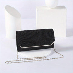 Ruched Evening Bag Clutch Purse For Women Flap Handbag