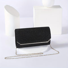 Ruched Evening Bag Clutch Purse For Women Flap Handbag
