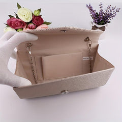 Rhinestone Clutch Bag Evening Party Purse with Chain Strap