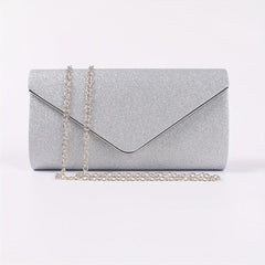 Glitter Evening Bag Ruched Clutch Purse For Prom Wedding