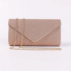 Glitter Evening Bag Ruched Clutch Purse For Prom Wedding