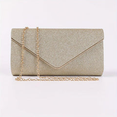 Glitter Evening Bag Ruched Clutch Purse For Prom Wedding
