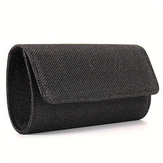 Rhinestone Glitter Chain Clutch Elegant Acrylic Flap Bag