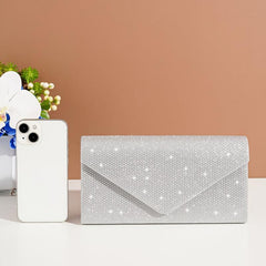 Glitter Rhinestone Clutch Wallet Evening Bag For Party