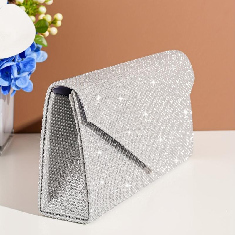 Glitter Rhinestone Clutch Wallet Evening Bag For Party