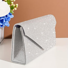 Glitter Rhinestone Clutch Wallet Evening Bag For Party